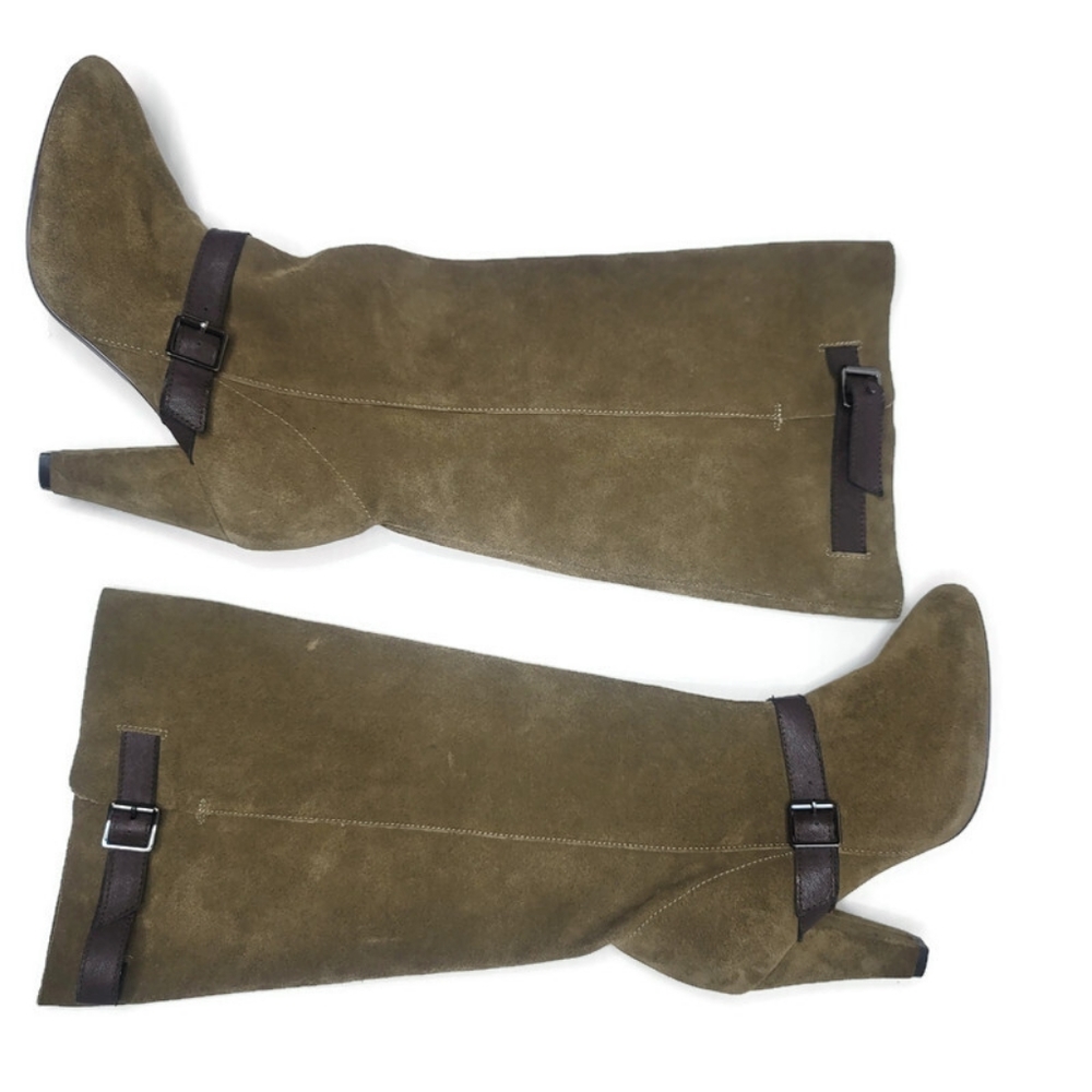 Colin Stuart Green suede boots size 7.5